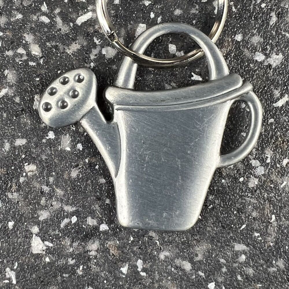 National Home Gardening Club Watering Can Vintage Keychain Keyring